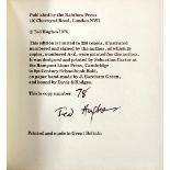 Hughes (Ted) Earth Moon, 12mo, L. (Rainbow Press) 1976, Signed. Ltd. Edn. 78 (226), illus.