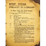 Start of the Civil War Stop Press. Poblacht na hEireann.