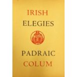 Large Paper Edition Colum (Padraic) Irish Elegies, Large Paper Copy, D.