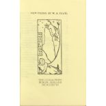 Cuala Press: Yeats (W.B.) New Poems, D. 1938. Lim. Edn. 450 Copies Only, unopened thro-out, orig.