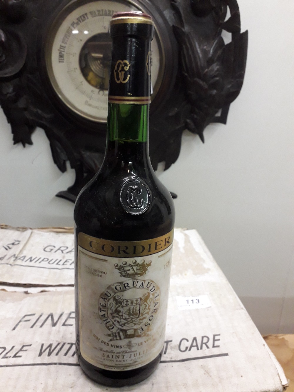 Bordeaux Red 1976 Ch. Gruaud Larose, one case. - Image 2 of 2