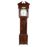 A 19th Century mahogany framed and inlaid Grandfather Clock,