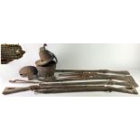 Relics of The Waterford Militia A group of items including 5 long percussion Militia Rifles,