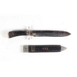 A very rare large mid-19th Century George Wostenholm Bowie Knife, with profusely engraved 10" blade,