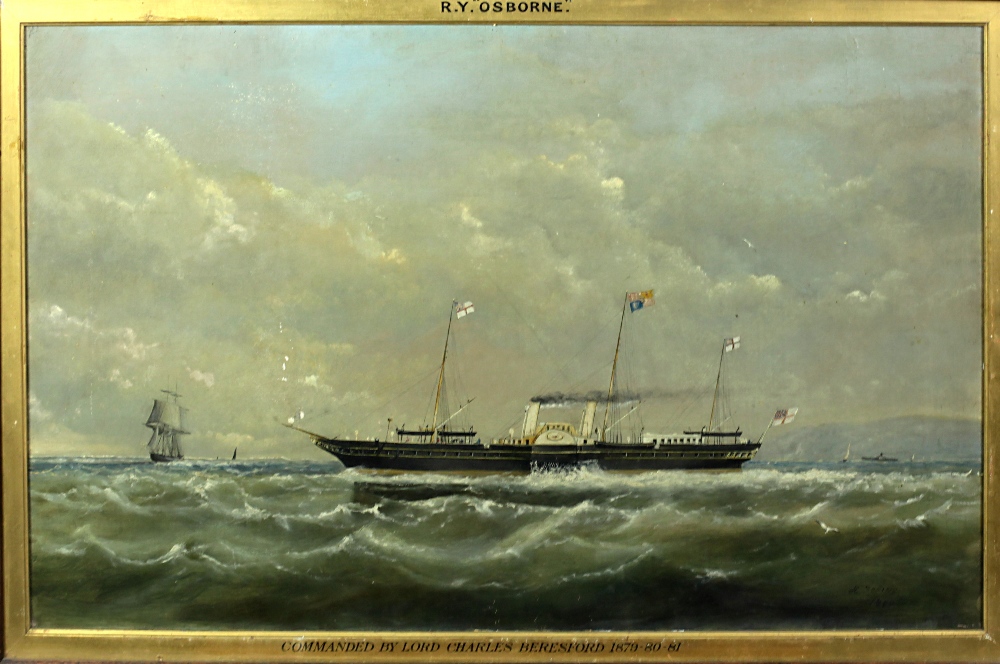 Henry Robins, British (1820 - 1892) "R.Y. (Royal Yacht) Osborne," O.O.C.