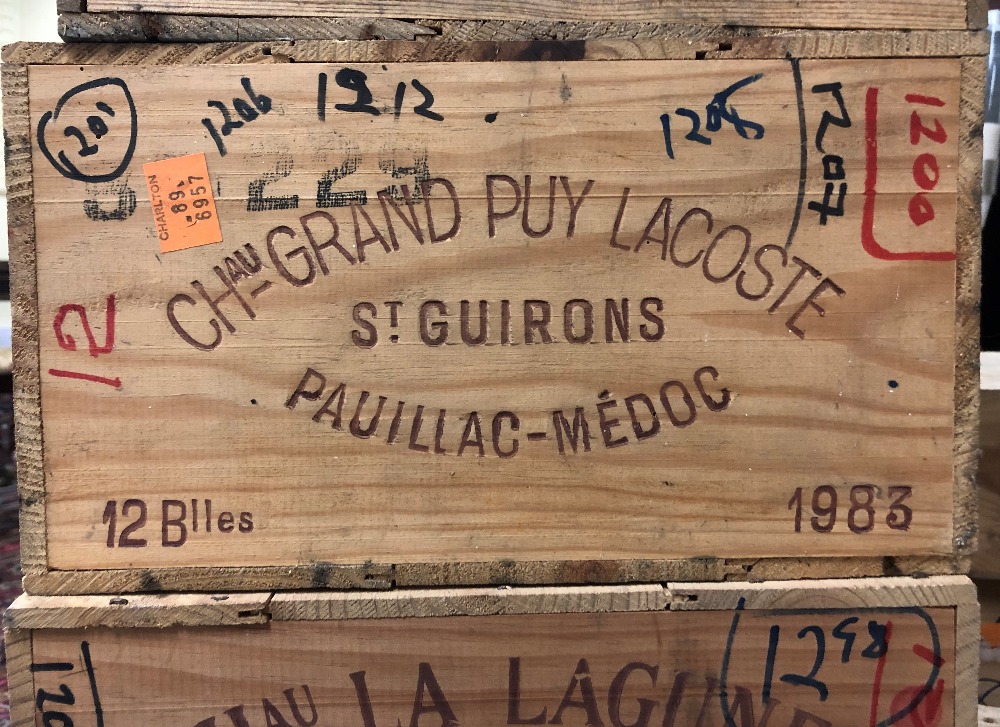 Bordeaux Red 1983 Ch. Grand Puy Lacoste, one case. - Image 2 of 2