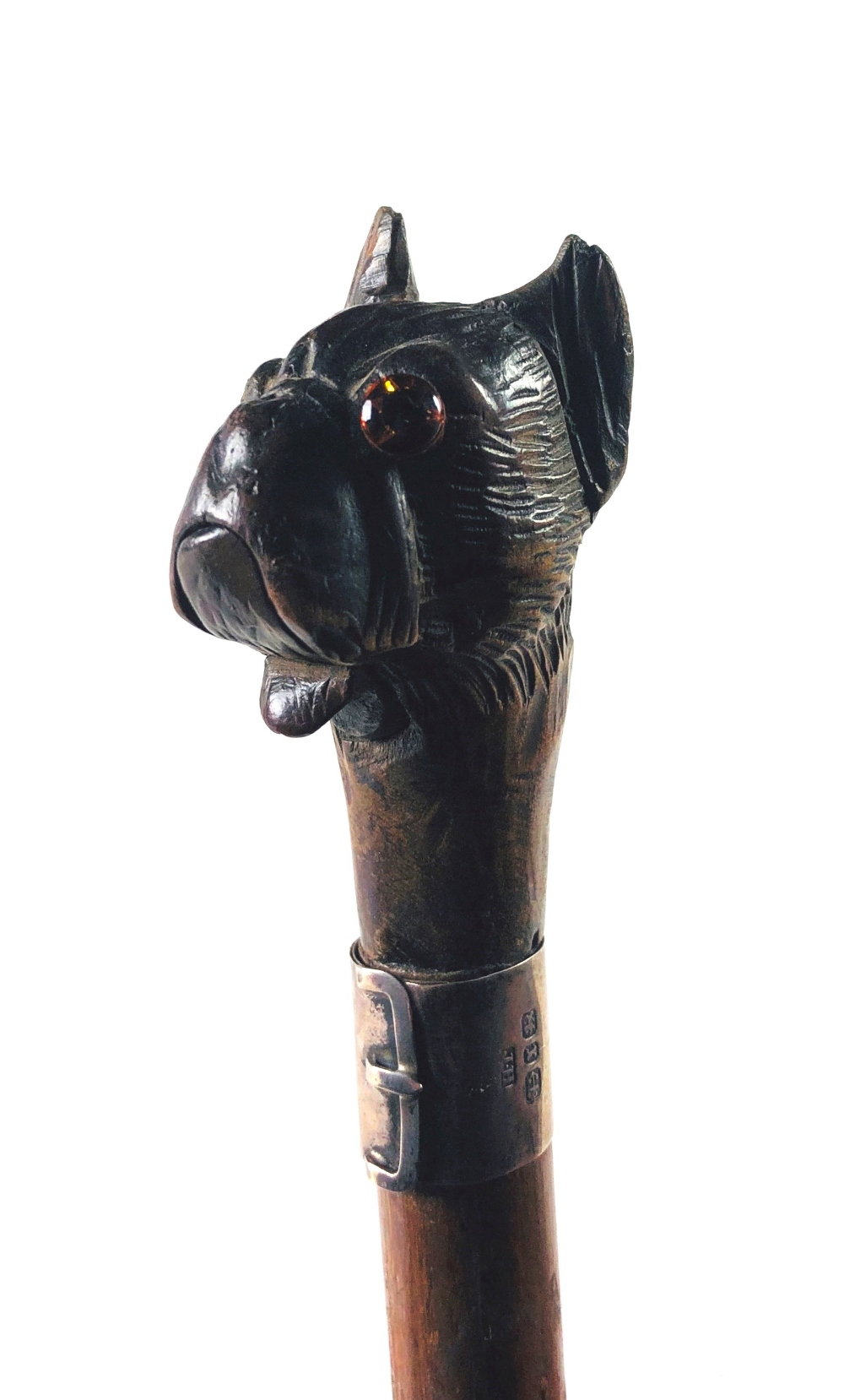 A Victorian period Novelty carved wooden Walking Stick,