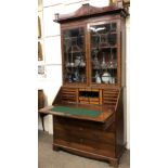 A fine quality Georgian period mahogany Bureau Bookcase,