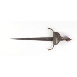 A rare mid to late 17th Century main gauche type Dagger,
