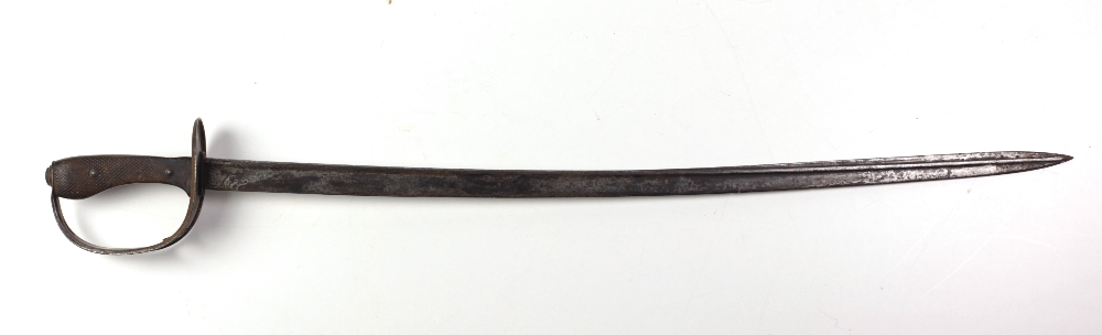 A late 18th Century / early 19th Century steel Turkish Sword,
