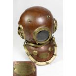 A 12 bolt Diving Helmet, by Siebe Gorman & Co.