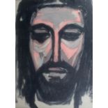 Eva (Evie) Sydney Hone, R.H.A., (1894 - 1955) "Head of Christ," pastel & chalk, approx.