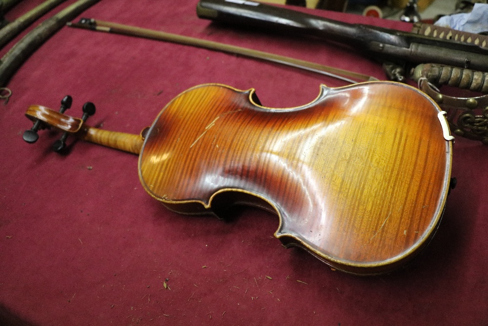 A late 19th Century Czechoslovakian Violin, labelled "Nicolaus Amatus, - Image 3 of 11