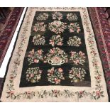 An attractive late 19th Century / early 20th Century Aubusson type Carpet,