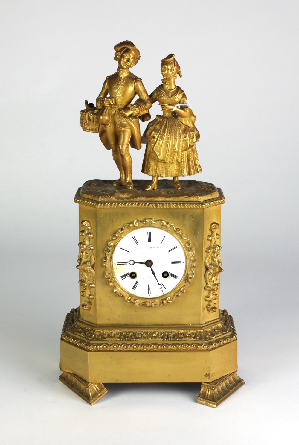 A fine 19th Century French ormolu Mantle Clock, by Thomas et Higginbotham, Paris,