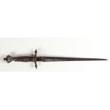 A rare late 17th Century stiletto type Dagger, possibly German or Landsknecht dagger,