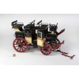 A rare 19th Century "Tally Ho" Carriage, inscribed Berkeley Hotel, London, painted in red,