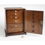 A late 18th Century miniature Apprentice mahogany Cupboard,