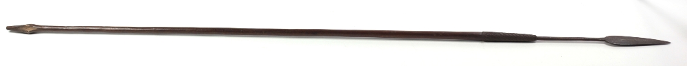 A late 19th Century / early 20th Century African Zulu War period long throwing Spear,