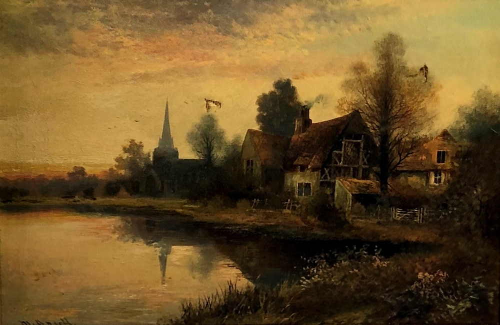 Montgomery Ansell (British 19th Century) A pair of attractive Sunset Landscapes,