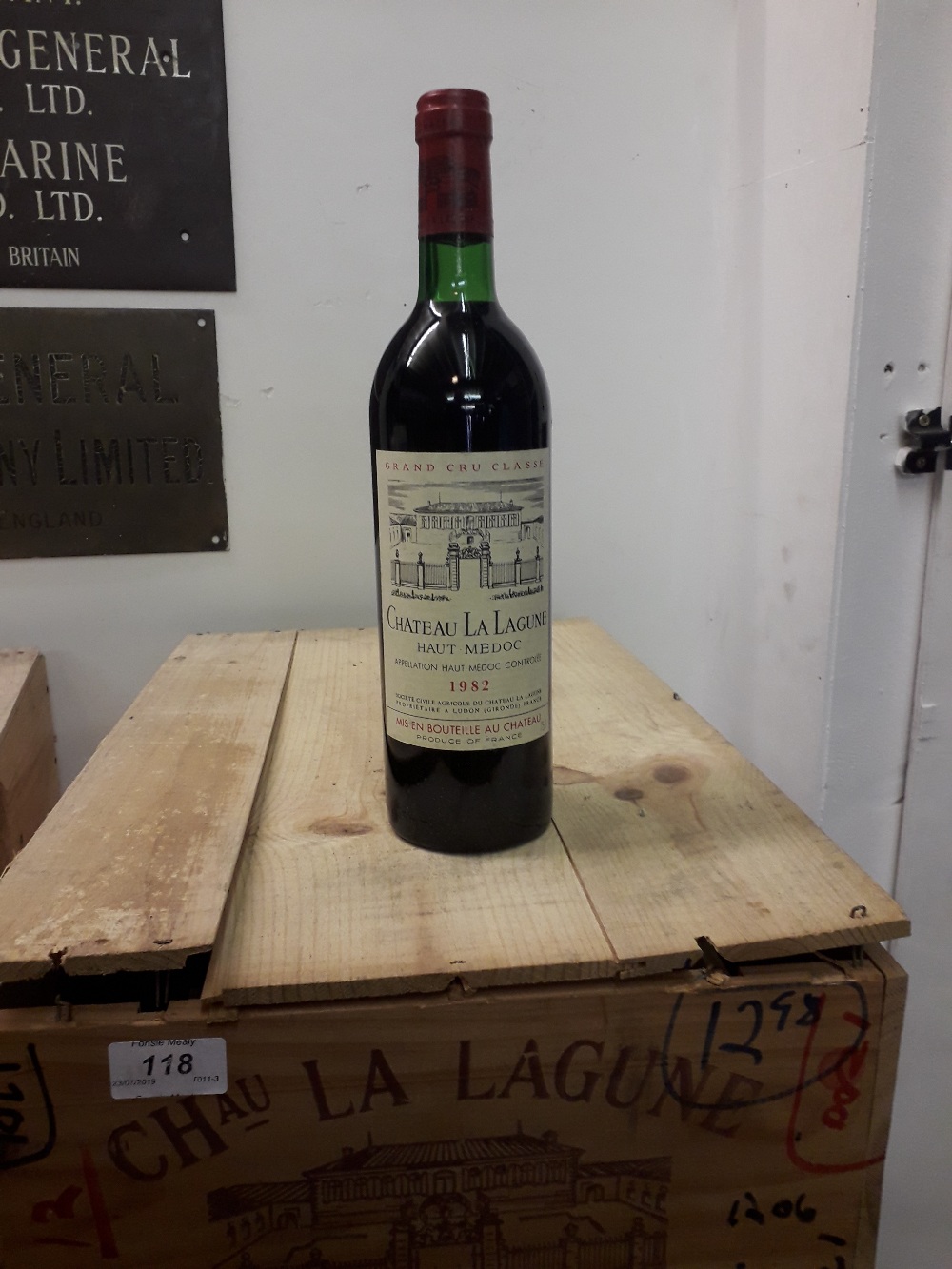 Bordeaux Red 1982 Ch. La Lagune, two cases.