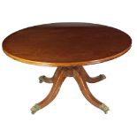 A Georgian style large mahogany pod Table,