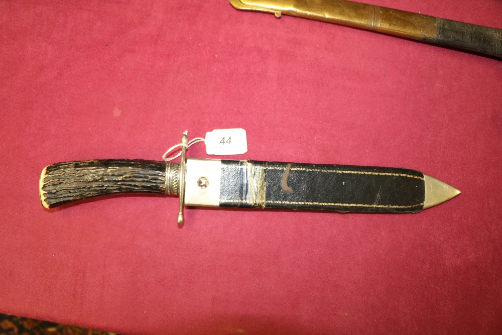 A very rare large mid-19th Century George Wostenholm Bowie Knife, with profusely engraved 10" blade, - Image 2 of 7