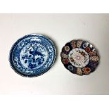 A Japanese blue and white Dish,