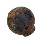 An 18th Century heavy Cannon Ball, approx. 11cms (4 1/2") diameter, discovered in Tramore Bay.
