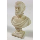 An attractive 19th Century alabaster Bust,