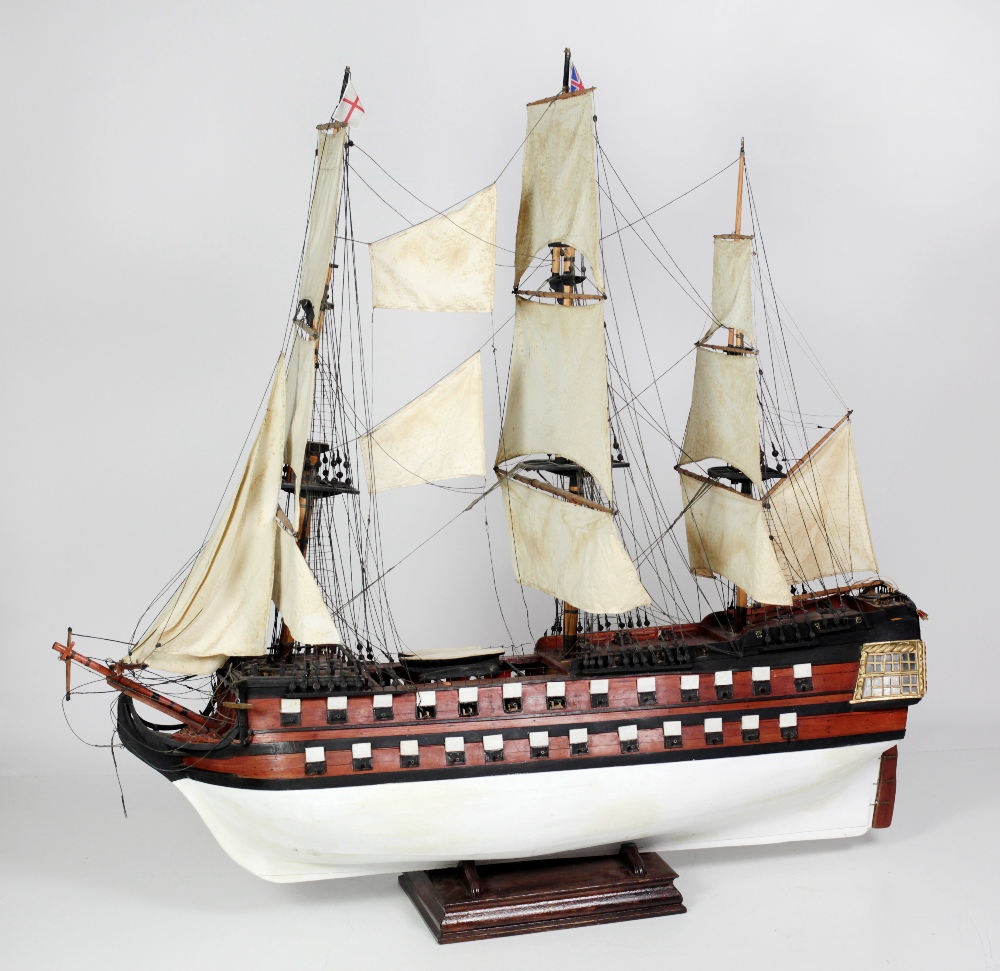 A fine quality 20th Century large scale Ship Model, of the HMS Victory,