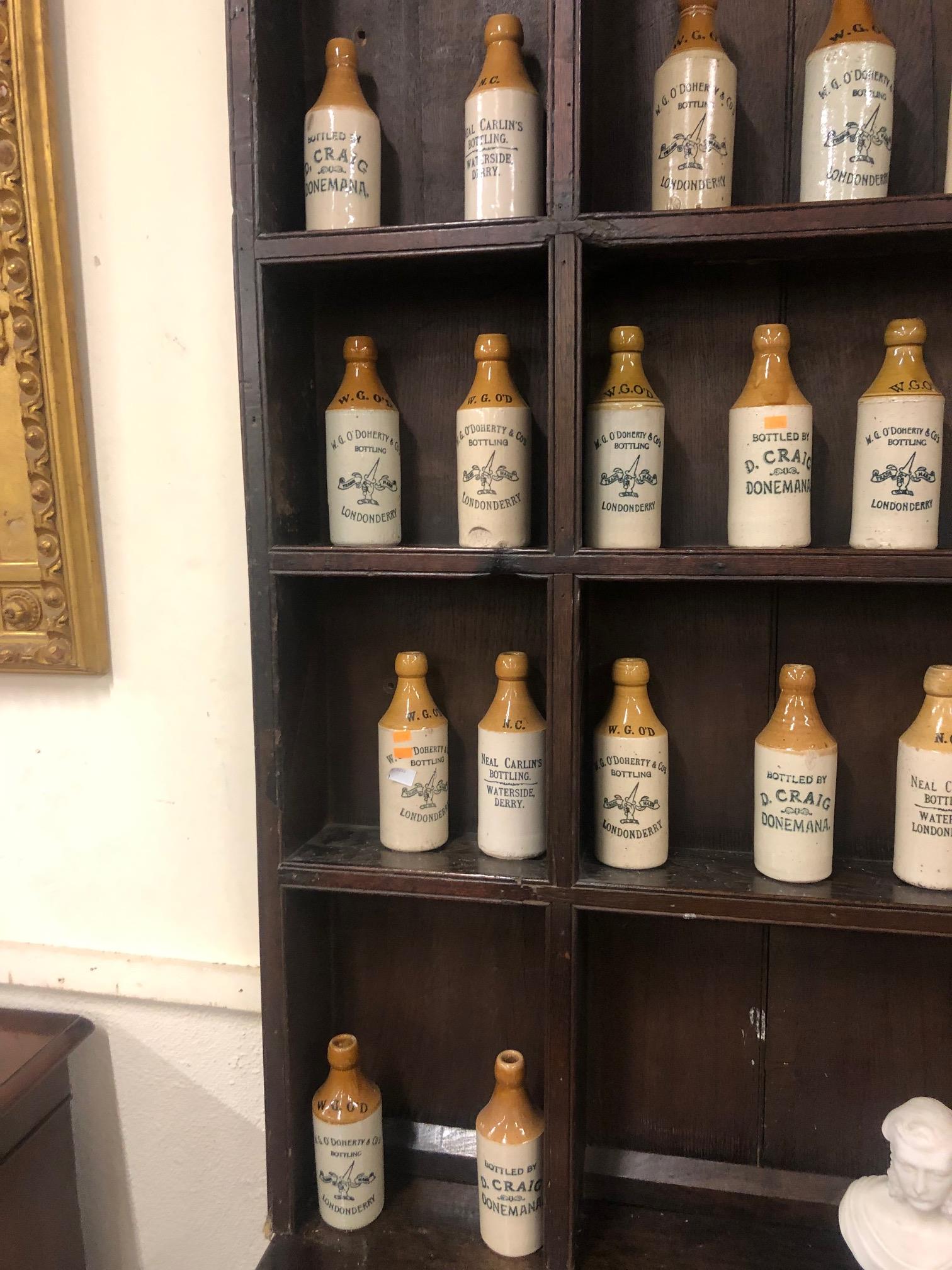 A good collection of 54 late 19th Century glazed earthenware Mineral Bottles, - Image 5 of 5