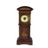 A miniature walnut and parcel gilt Longcase Clock,