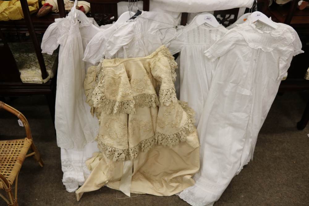 Children's / Dolls Clothes: A collection of 15 Victorian, Edwardian and later lace Dresses, - Image 3 of 5