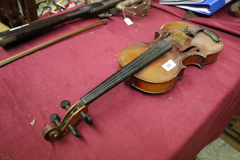 A late 19th Century Czechoslovakian Violin, labelled "Nicolaus Amatus, - Image 4 of 11
