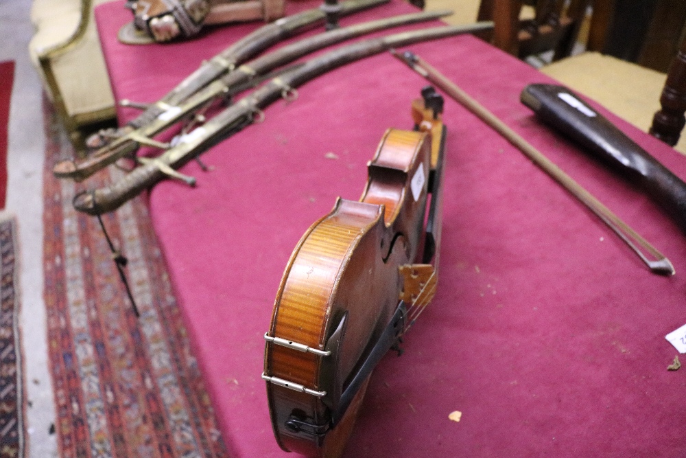 A late 19th Century Czechoslovakian Violin, labelled "Nicolaus Amatus, - Image 7 of 11