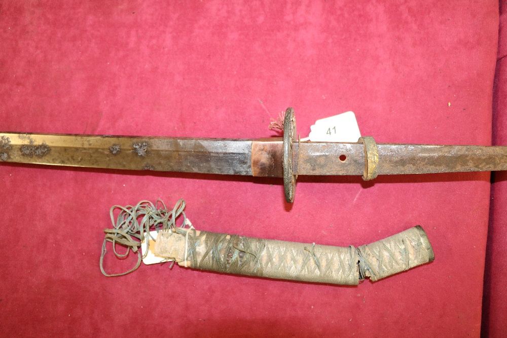 A large 19th Century Japanese Katana, with 28 3/4" blade, - Image 19 of 19