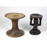 An early 20th Century "Luba" Stool, North East Africa (Congo),