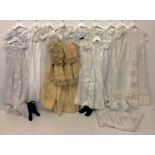 Children's / Dolls Clothes: A collection of 15 Victorian, Edwardian and later lace Dresses,