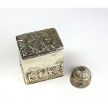 An attractive early 20th Century Chester silver Tea Caddy,