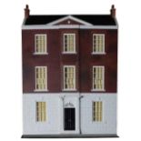 A fine quality 20th Century Dolls House, modelled in the Georgian taste by Kevin Mulvany,