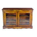 A very fine quality Victorian walnut two door Display Cabinet,