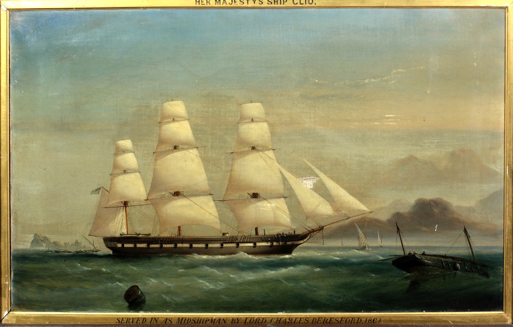 Attributed to Henry Robins, British (1820 - 1892) "Her Majesty's Ship Clio," O.O.C.