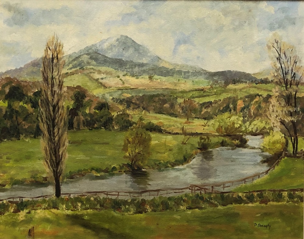 P. Donaghy 20th Century Irish School "Bend in the River Barrow," O.O.C.