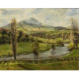 P. Donaghy 20th Century Irish School "Bend in the River Barrow," O.O.C.