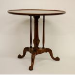A George III style circular mahogany Table,