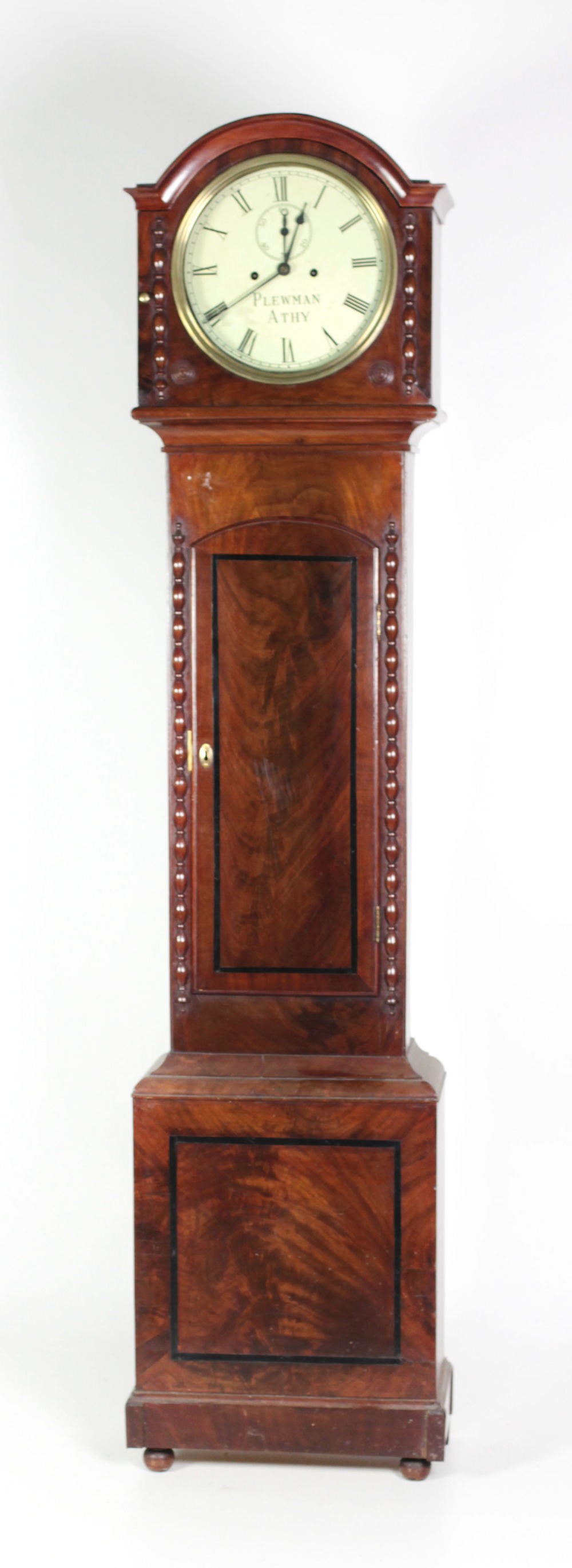 An attractive William IV period mahogany framed Grandfather Clock,