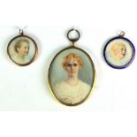 A set of 3 Family Portrait Miniatures, of the Chavasse Family of Whitfield Court, Co.