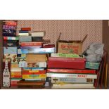 A collection of various cased Board Games, cards, etc.