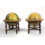 A rare pair of fine quality early 19th Century Terrestrial and Celestial Table Globes, by T.
